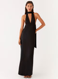 Alicia Collection | Black Maxi Dress with Adjustable Straps | Elegant Long Dress for Stunning Evening Style - Women's
