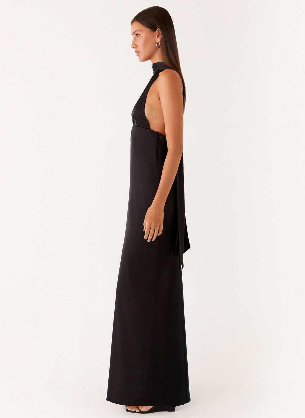 Alicia Collection | Black Maxi Dress with Adjustable Straps | Elegant Long Dress for Stunning Evening Style - Women's