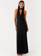 Alicia Collection | Black Maxi Dress with Adjustable Straps | Elegant Long Dress for Stunning Evening Style - Women's