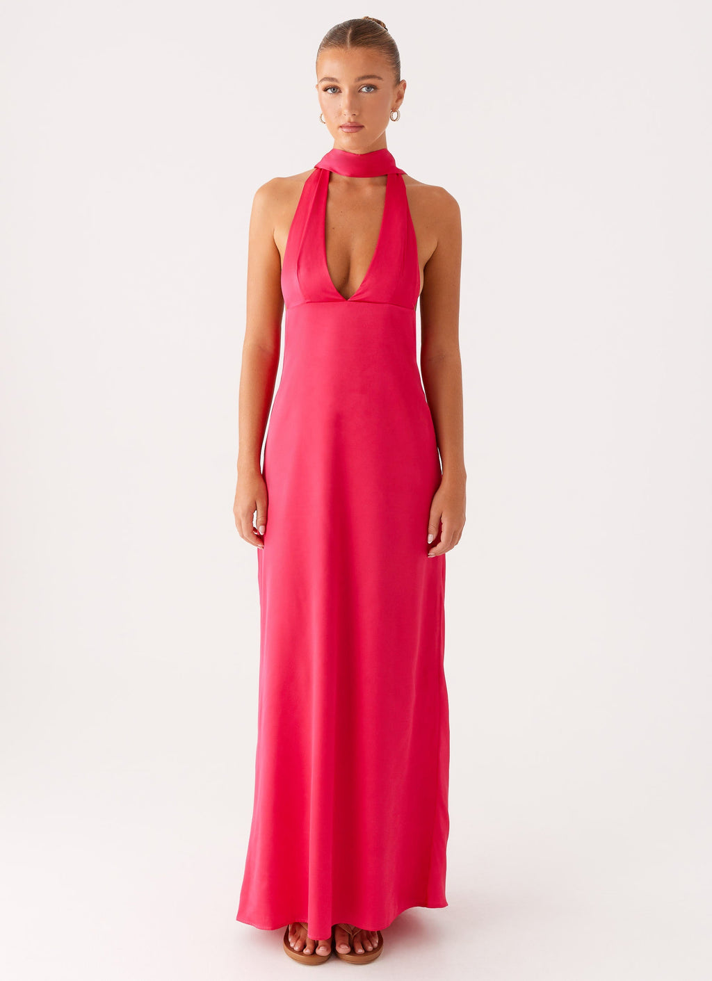 Alicia Collection | Maxi Dress for Women with Adjustable Straps | Elegant Satin Evening Wear for Stunning Looks