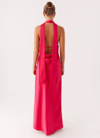 Alicia Collection | Maxi Dress for Women with Adjustable Straps | Elegant Satin Evening Wear for Stunning Looks