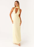Alicia Collection | Satin Halter Maxi Dress with Adjustable Straps | Elegant Long Dress for Stunning Evening Looks - Women's
