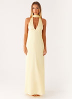 Alicia Collection | Satin Halter Maxi Dress with Adjustable Straps | Elegant Long Dress for Stunning Evening Looks - Women's