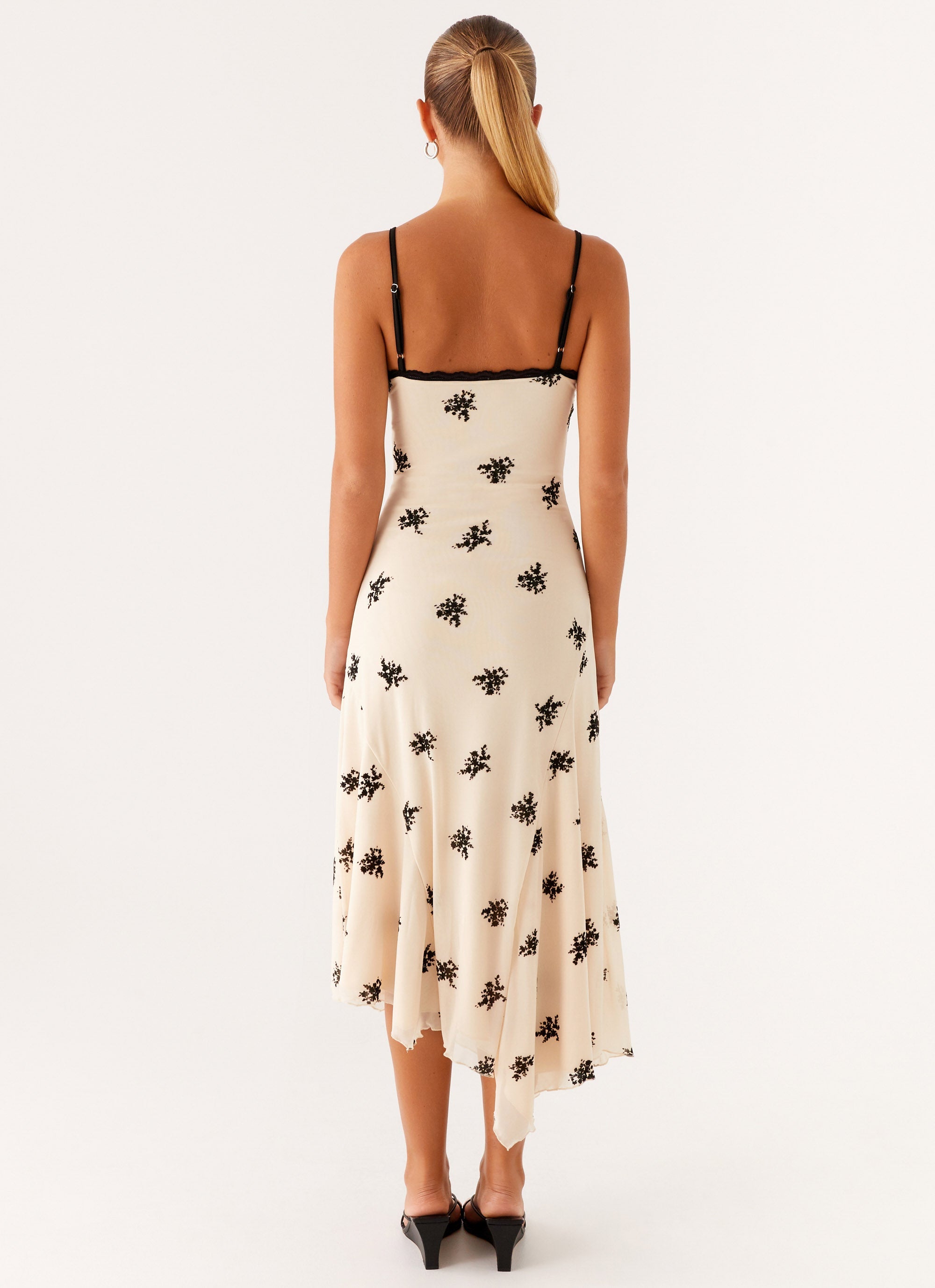 Amelia Collection | Midi Dress with Floral Embroidery | Elegant Evening Wear - Women's