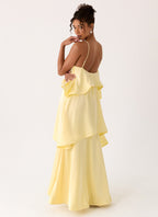 Becka Collection | Maxi Dress for Women with Adjustable Straps & Flared Skirt | Elegant Long Dress for Effortless Summer Style