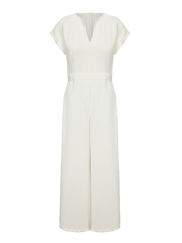 Cap Sleeve Jumpsuit for Women, Elegant and Comfortable