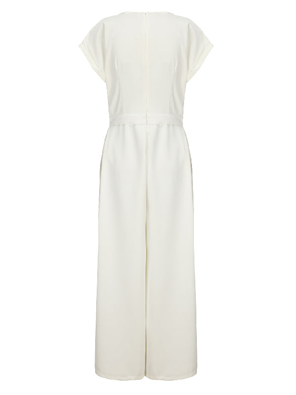 Cap Sleeve Jumpsuit for Women, Elegant and Comfortable