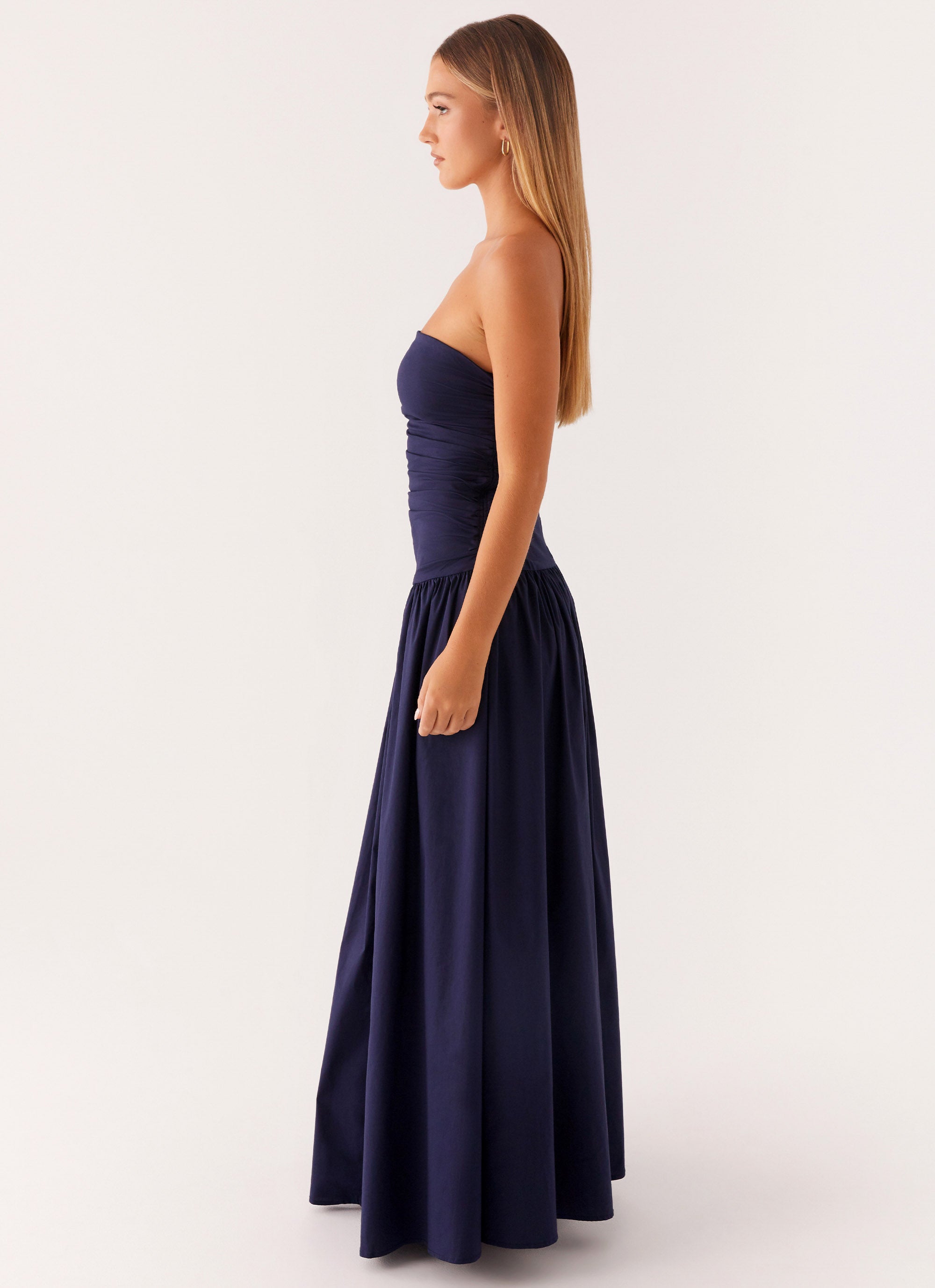 Carmel Collection | Strapless Maxi Dress with Flared Skirt | Elegant Evening Wear for Modern Sophistication - Women's