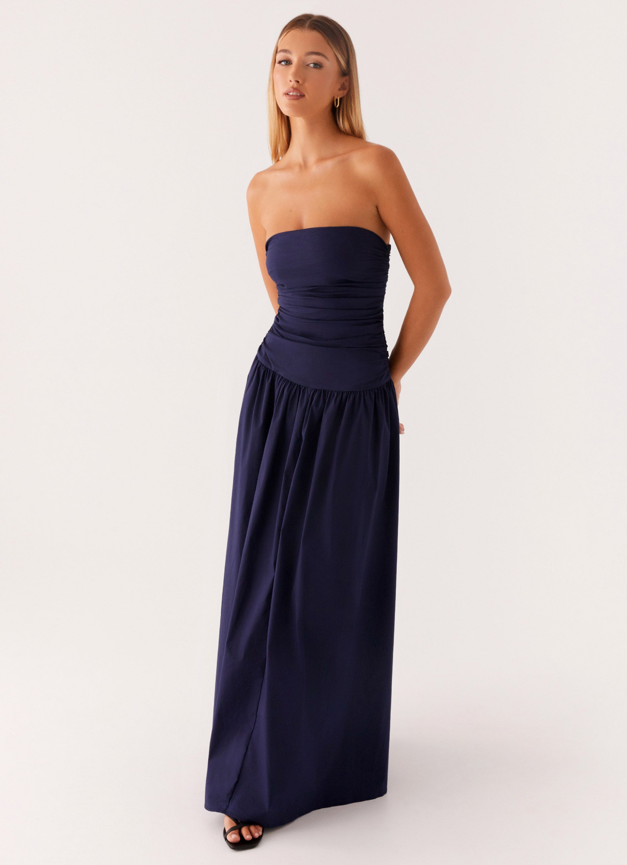 Carmel Collection | Strapless Maxi Dress with Flared Skirt | Elegant Evening Wear for Modern Sophistication - Women's