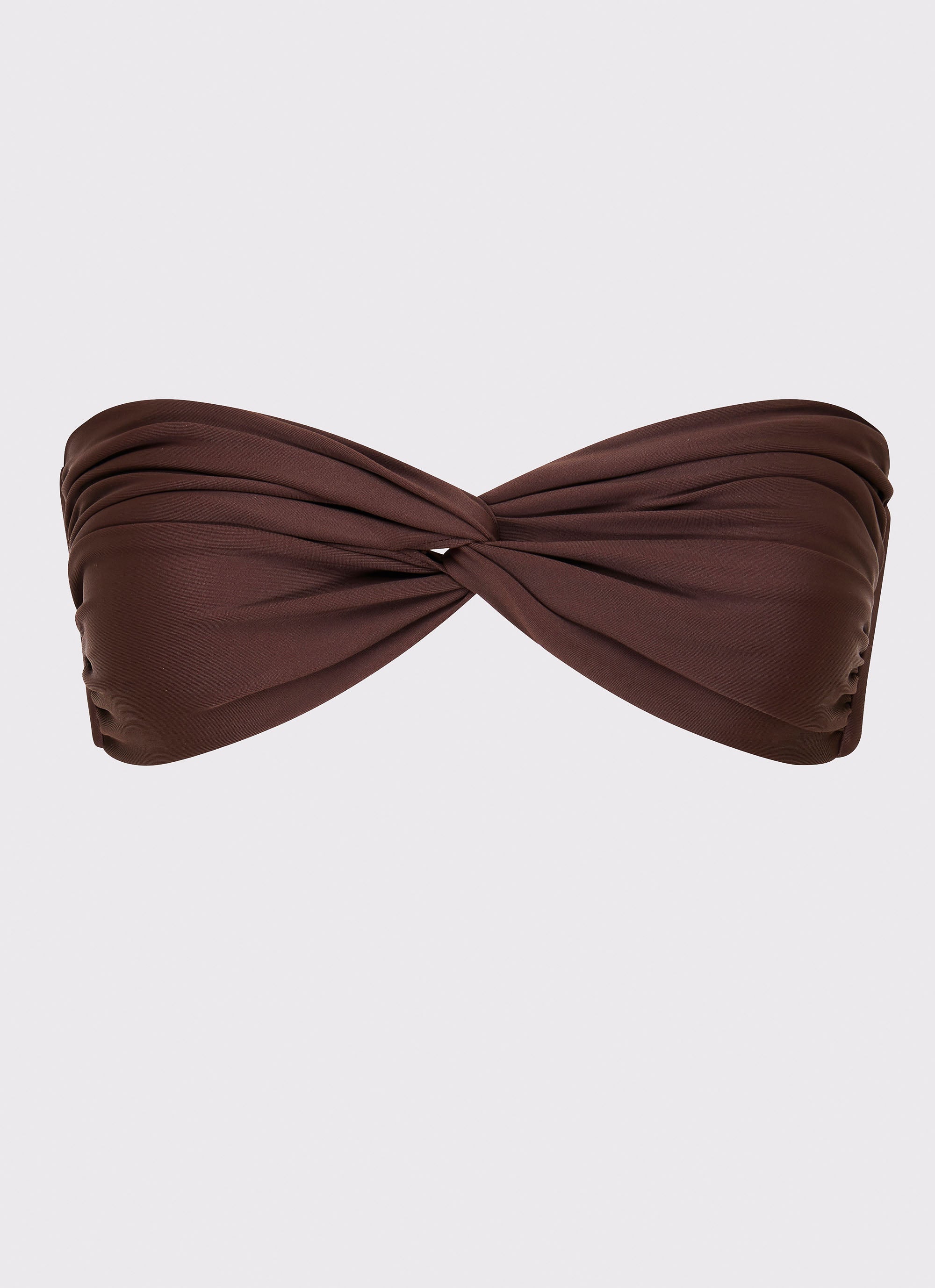 Delta Collection | Strapless Bikini Top with Ruched Bustier Design | Chic Swimwear for Beach Elegance