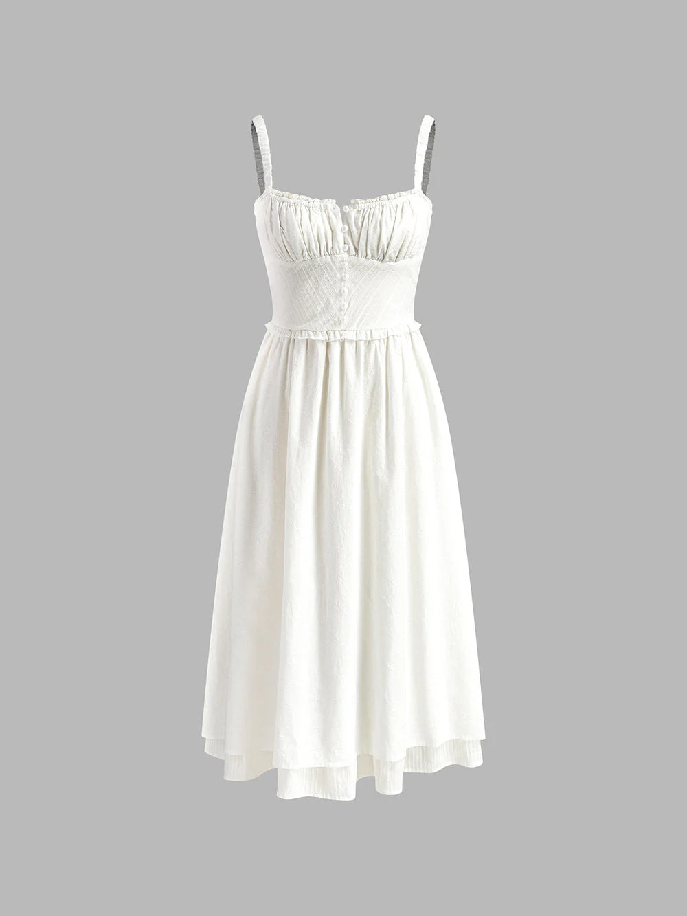Women’s Elegant Corset Maxi Dress – Sculpted Bodycon Evening Gown with Ruffled Hem & Side Slit