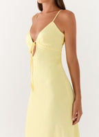 Flora Collection | Floral Maxi Dress with Elegant Tie Detail | Flowy Fit for Special Occasions - Women's