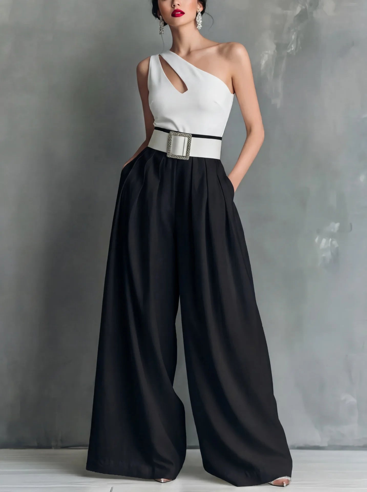 High Waisted Wide Leg Summer Trousers