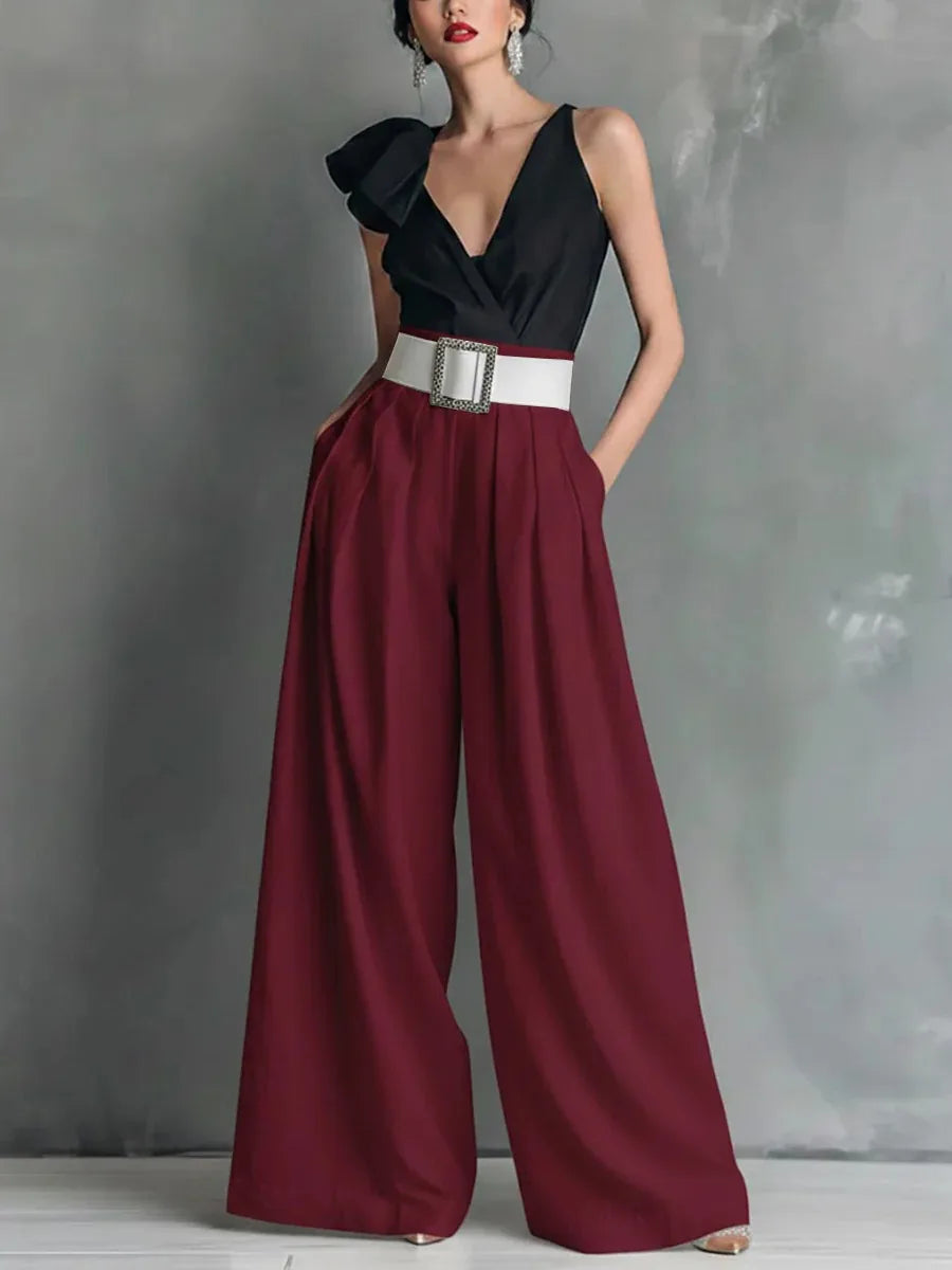 High Waisted Wide Leg Summer Trousers