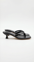 Jessica Collection | Women's Sandals with Kitten Heel & Comfortable Toe Post | Chic Minimalist Design for Effortless Style