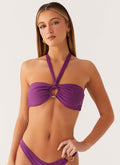 Kivara Collection | Bikini Top with Halter Neck Tie & Secure Fit | Stylish Swimwear for Effortless Beach Days
