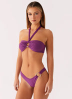 Kivara Collection | Bikini Top with Halter Neck Tie & Secure Fit | Stylish Swimwear for Effortless Beach Days