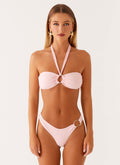 Kivara Collection | Thong Bikini Bottoms with Cheeky Coverage | Stylish Low-Rise Fit for Beach Days