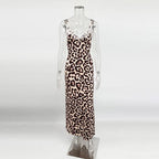 Lace V Neck Backless Patchwork Maxi Dress
