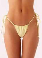 Lissy Collection | Bikini Bottoms with Adjustable Side Ties | Flattering Low-Rise Fit for Beach Days