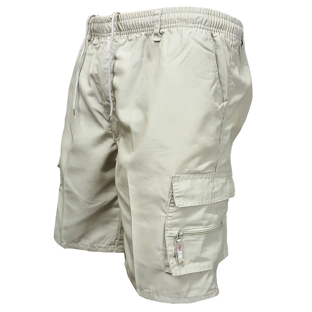 Mens Camo Tactical Cargo Shorts, Multi Pocket