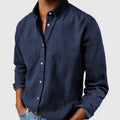 Men's Casual Long Sleeve Button Front Shirt, Relaxed Fit