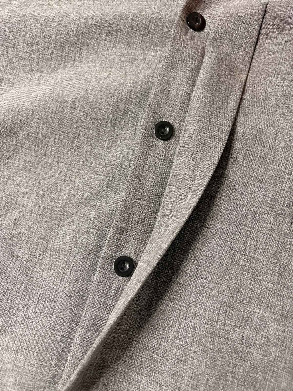 Men's Short Sleeve Linen Cotton Button Front Shirt