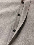 Men's Short Sleeve Linen Cotton Button Front Shirt