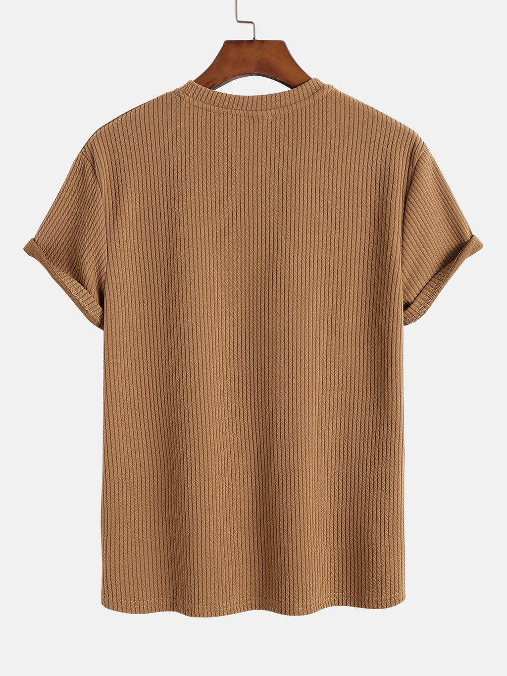 Men’s Everyday Stretch T-Shirt – Soft Polyester Spandex Regular Fit Basic Casual Tee