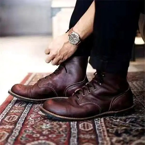 Mens Black Ankle Boots, Classic Everyday Comfort