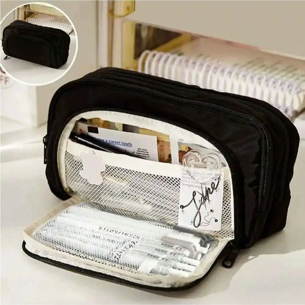 Multi Layer Pencil Case, Large Capacity Pencil Pouch