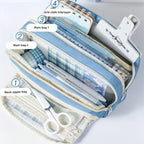 Multi Layer Pencil Case, Large Capacity Pencil Pouch
