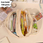 Multi Layer Pencil Case, Large Capacity Pencil Pouch