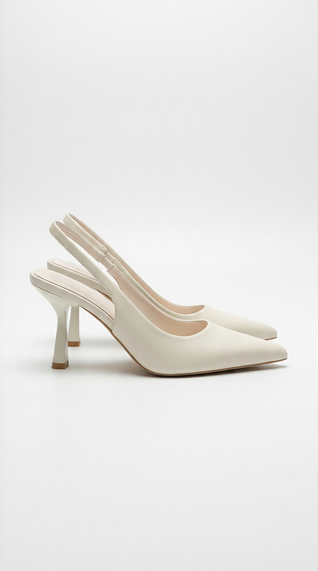 Nicole Collection | Women's Black Heels with Adjustable Slingback Strap | Elegant Pointed Toe Design for All-Day Comfort