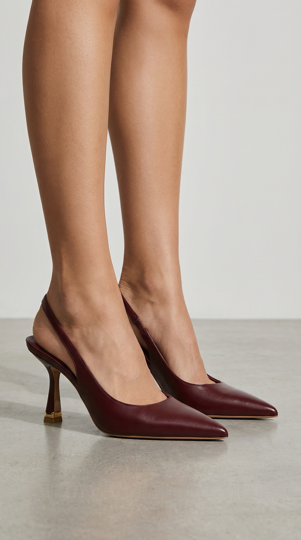 Nicole Collection | Women's Black Heels with Adjustable Slingback Strap | Elegant Pointed Toe Design for All-Day Comfort