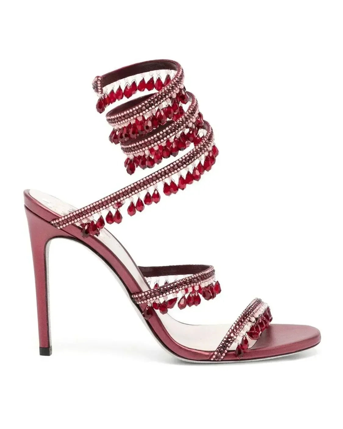 Open Toe Ankle Strap High Heel Sandals for Evenings