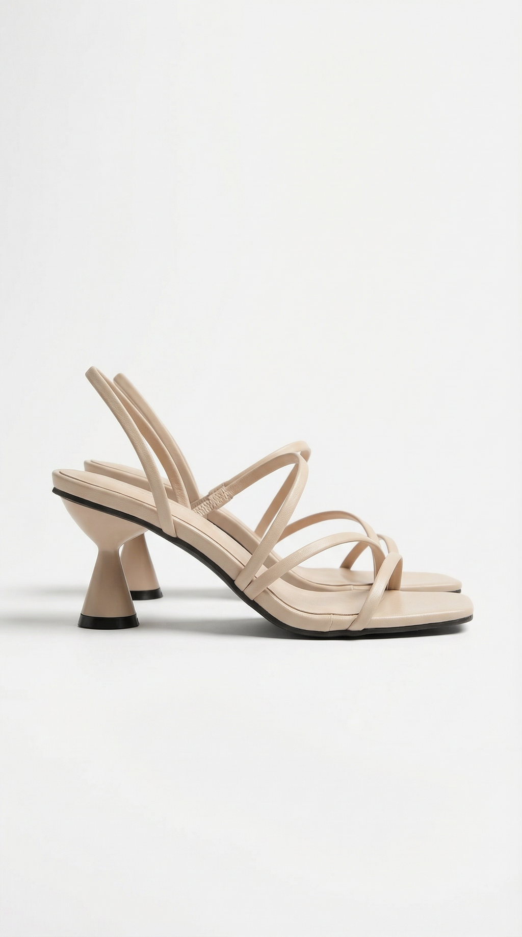 Rosa Mae | Strappy Heeled Sandals with Sculptural Block Heel | Chic Footwear for All-Day Comfort