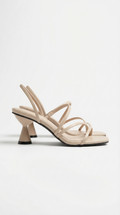 Rosa Mae | Strappy Heeled Sandals with Sculptural Block Heel | Chic Footwear for All-Day Comfort