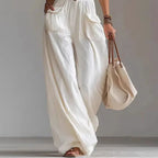 Sexy V Neck Button Wide Leg Jumpsuit Elegant Solid High Waist Woman Romper 2026 Spring Summer Sleeveless Vacation Beach Overalls