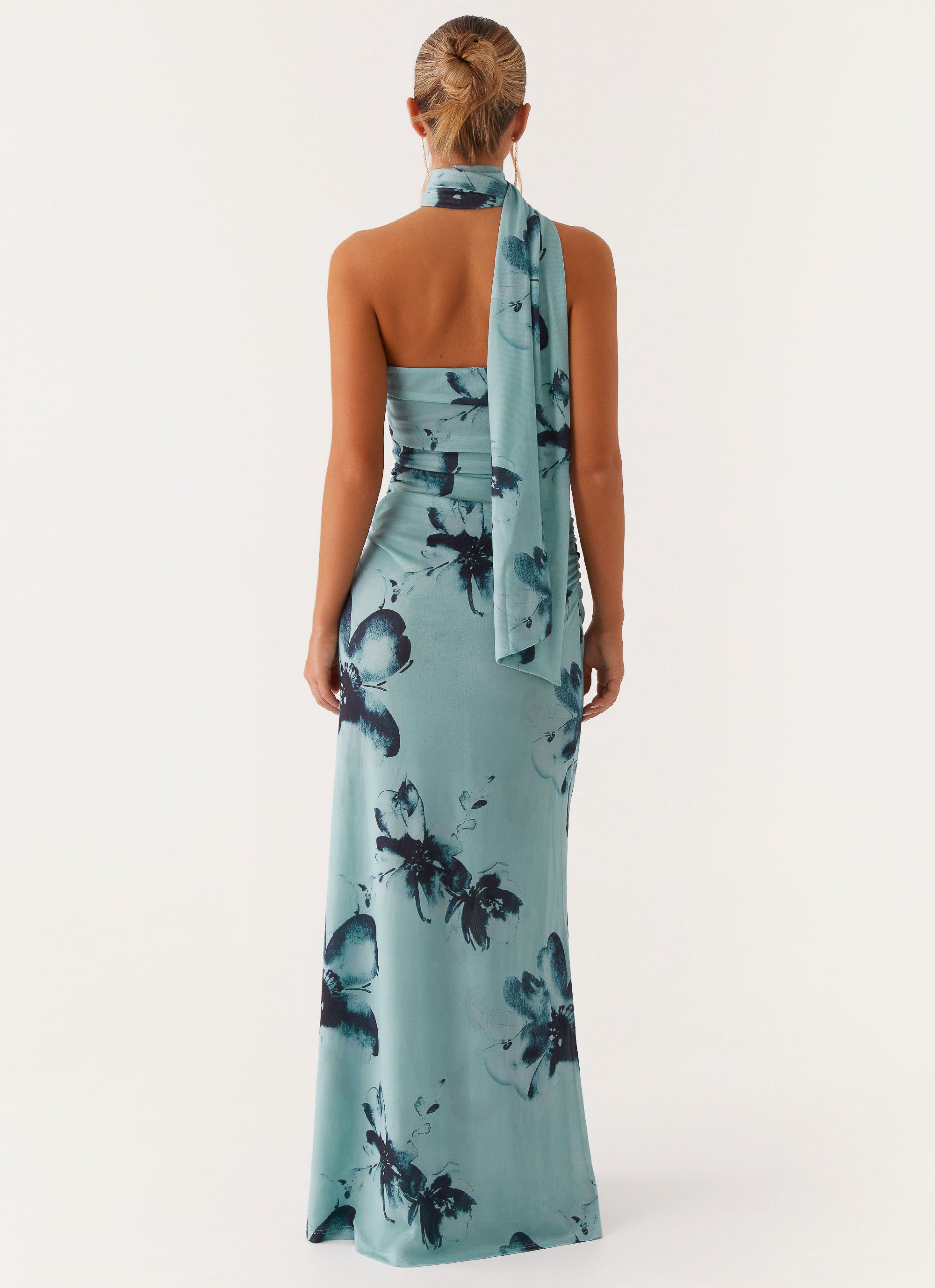 Songbird Collection | Floral Maxi Dress with Strapless Neckline | Elegant Long Dresses for Effortless Style - Women's