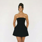 Strapless Mini Cocktail Dress with Hourglass Fit