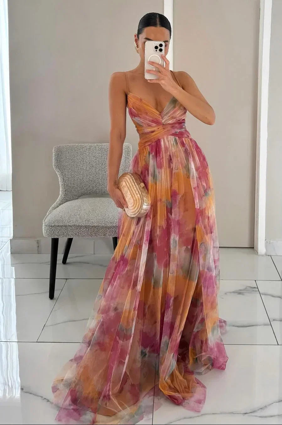 Textured Maxi Dress, Sleeveless Flowy Layered Summer