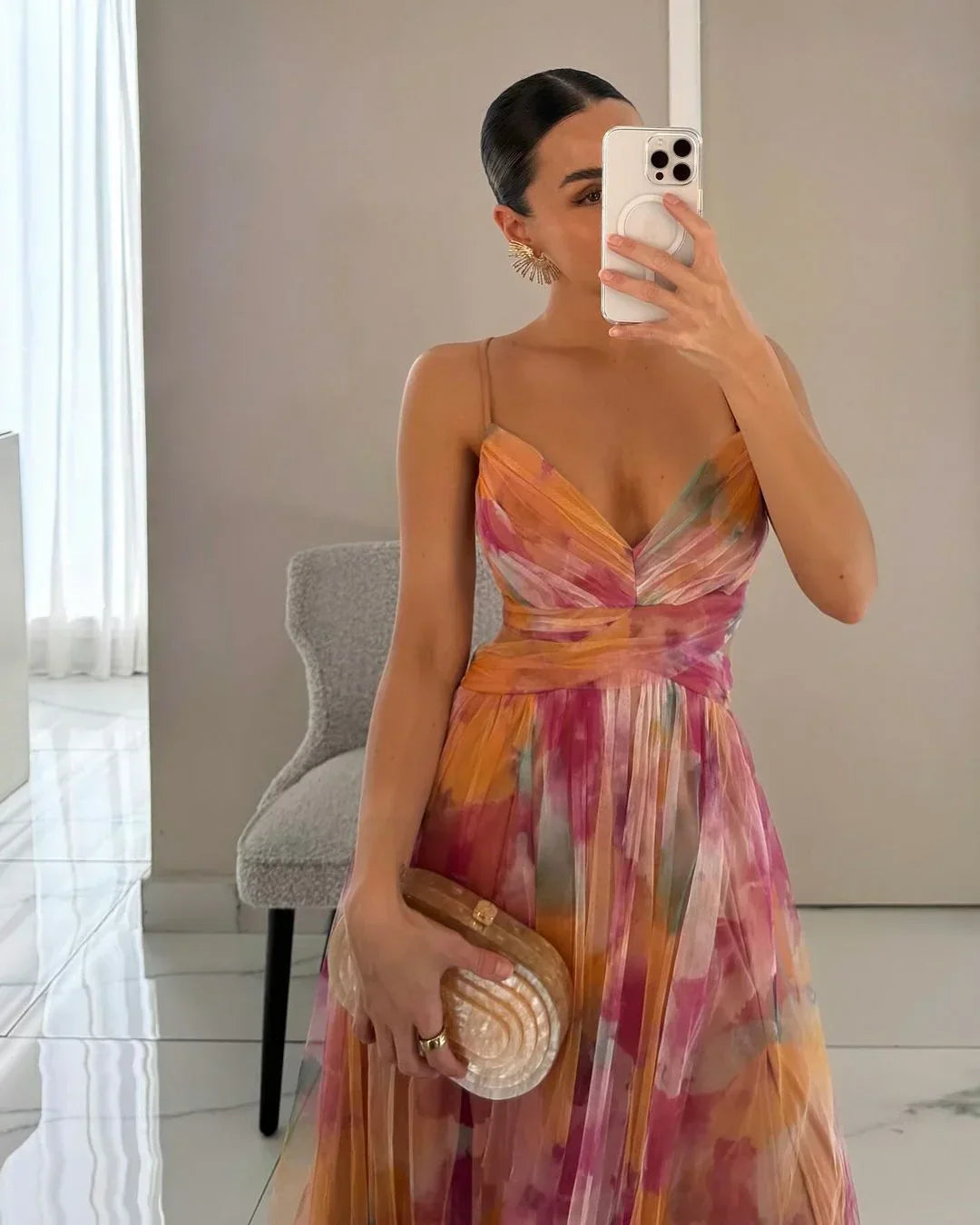Textured Maxi Dress, Sleeveless Flowy Layered Summer