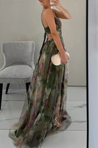 Textured Maxi Dress, Sleeveless Flowy Layered Summer