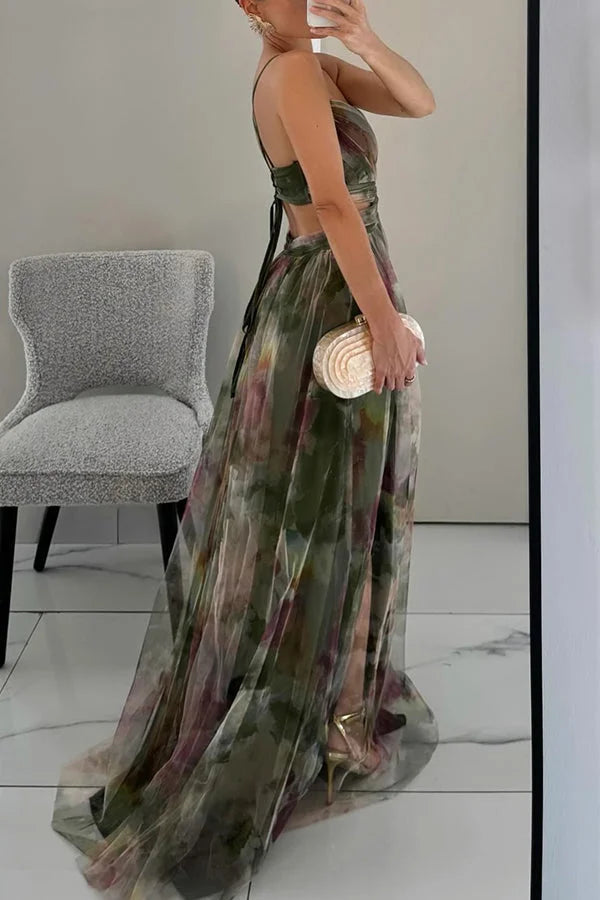Textured Maxi Dress, Sleeveless Flowy Layered Summer