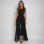 Women’s Long Slit Maxi Dress – Elegant Flowing Evening Dress for Day-to-Night Wear