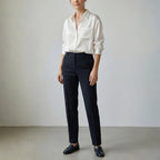 White Relaxed Button Up Shirt with Chest Pocket