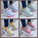 White Lightweight Sneakers, Breathable Walking Shoes